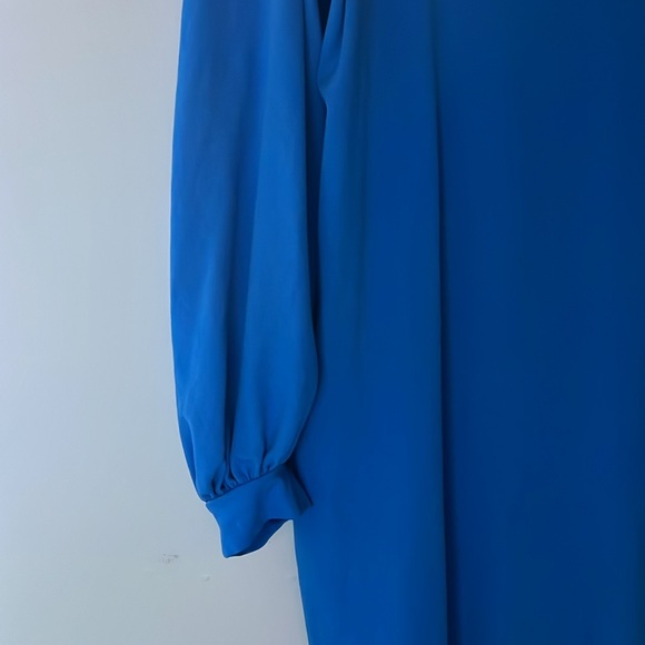 Adorable Cobalt Blue Designer Dorothee Schumacher Dress WITH POCKETS - Picture 3 of 6